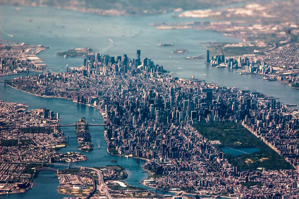 aerial photography new york city