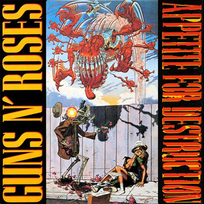 appetite for destruction album cover guns n roses
