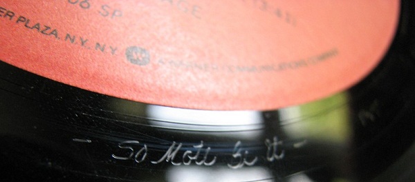 led zeppelin III so mote be it vinyl record message