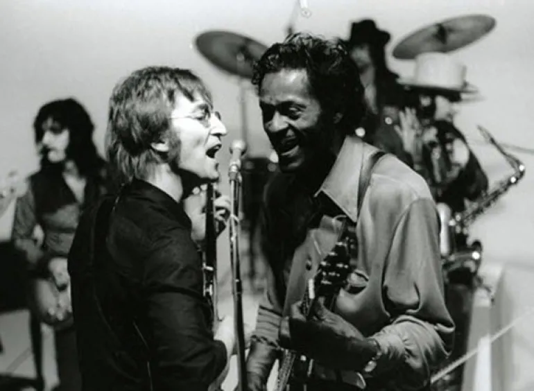John Lennon με Chuck Berry το 1971