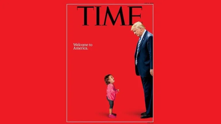Συγκλονίζει το εξώφυλλο του περιοδικού TIME με τον Τραμπ και ένα προσφυγόπουλο που κλαίει 