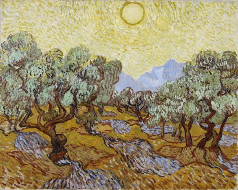 Ζωγράφος δημιουργεί στην γη πίνακα του Van Gogh ορατό από αεροπλάνο...