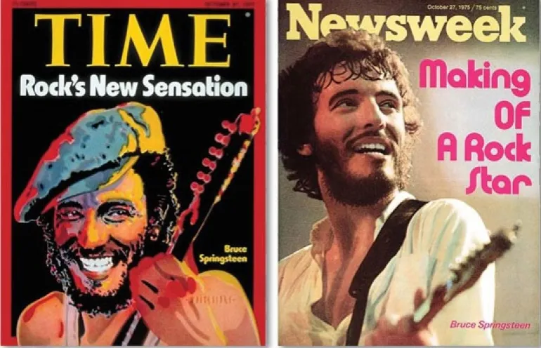 Σαν σήμερα το 1975, ο Bruce Springsteen στο εξώφυλλο σε 2 από τα μεγαλύτερα περιοδικά του κόσμου