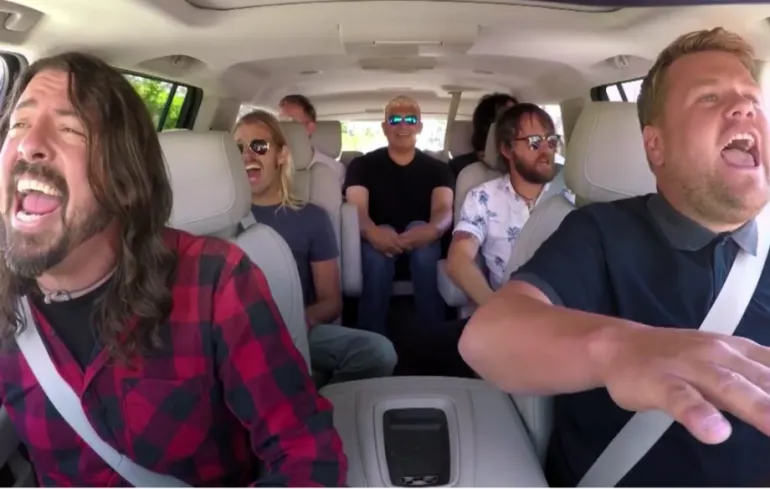 Foo Fighters Carpool Karaoke στον James Corden