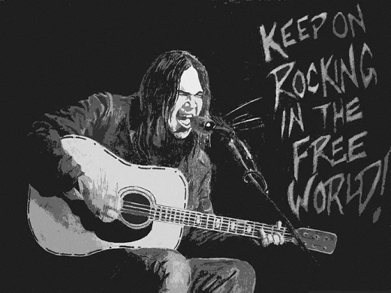 28 χρόνια μετά - Rockin' In The Free World - Neil Young