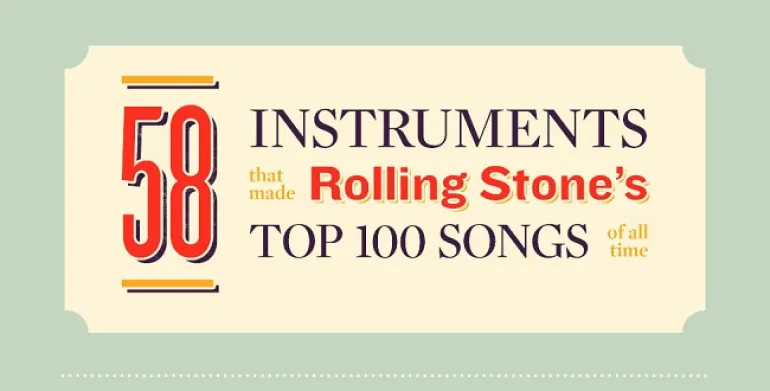 58 μουσικά όργανα από τα 100 καλύτερα τραγούδια του Rolling Stone