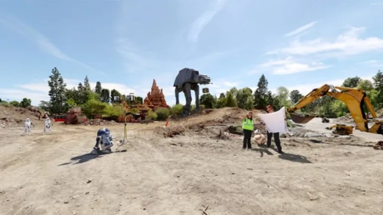 Η Disney ξεκίνησε το χτίσιμο του νέου θεματικού της πάρκου Star Wars land...