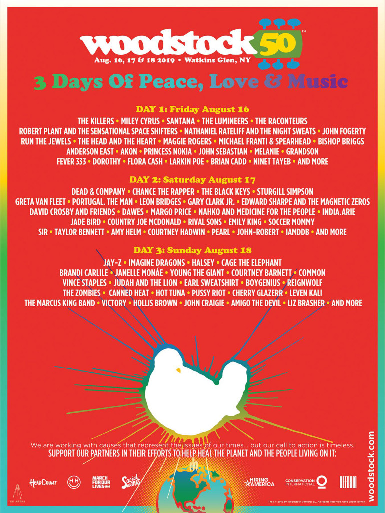 Woodstock 2019 lineup