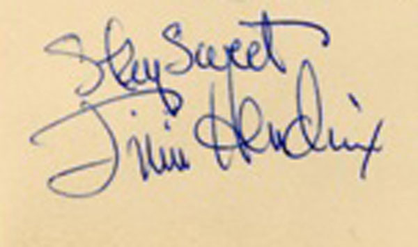jimi hendrix stay sweet autograph inscription