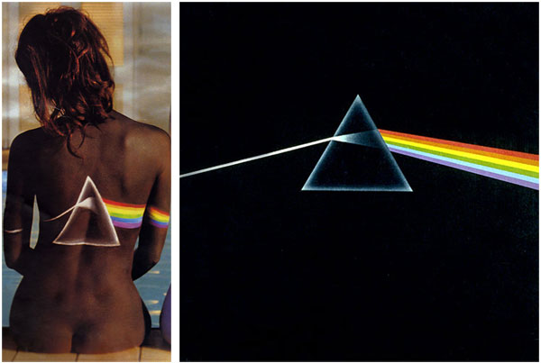 pink floyd back catalogue dark side of the moon body paint model