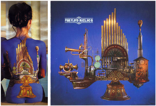 pink floyd back catalogue models relics body paint