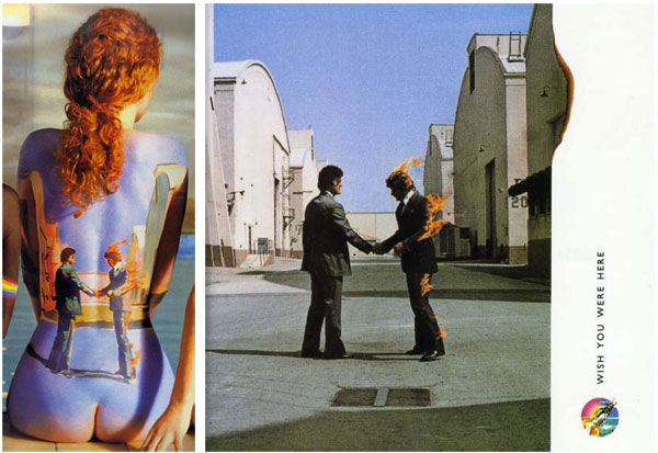 pink floyd back catalogue wish you were here body paint1