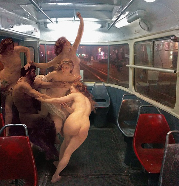 Nymphes et un satyre Bouguereau