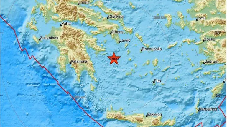  Ισχυρός σεισμός 5,1 Ρίχτερ στην Ύδρα – Αισθητός και στην Αττική