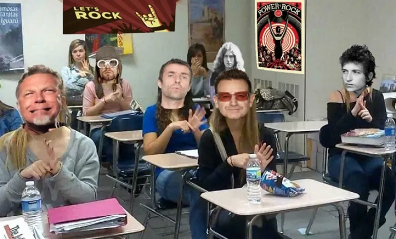Rock μουσική vs Συμμαθητές που είχαμε στο σχολείο!
