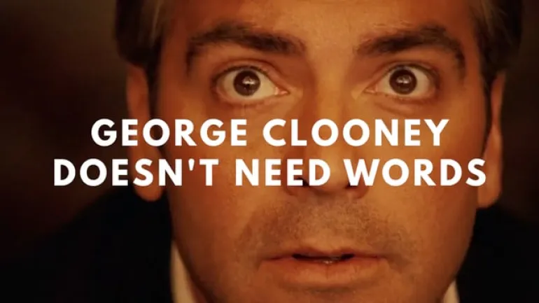 Ο George Clooney δεν χρειάζεται λέξεις- Video