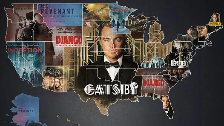 Ο χάρτης διασημότητας των ταινιών του Di Caprio στις ΗΠΑ