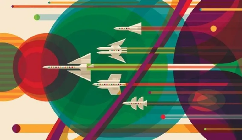 Διαστημικός τουρισμός από την NASA, μια σειρά από αφίσες με θέμα την εξερεύνηση του διαστήματος...