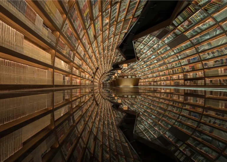 Η πιο εντυπωσιακή είσοδος βιβλιοπωλείου στον κόσμο βρίσκεται στην Κίνα..